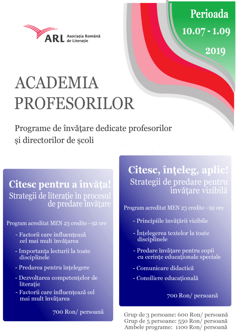 Academia Profesorilor 2019
